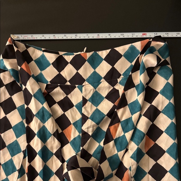 PatBO Geometric Wide Leg Pants Size 6 Flowy Feminine Quality - Picture 11 of 12